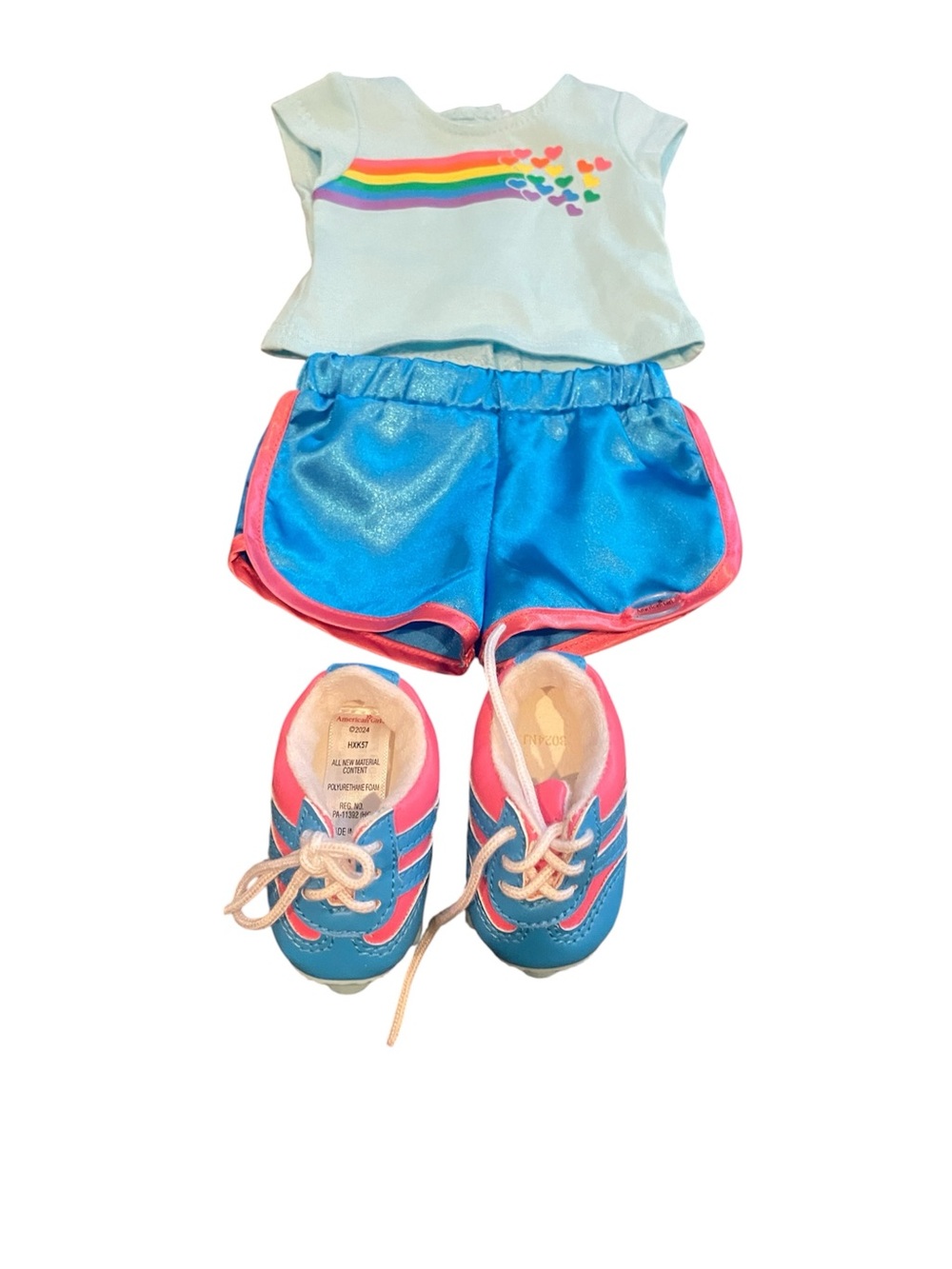 American Girl Julie’s Roller Skating Outfit with Hair Tie